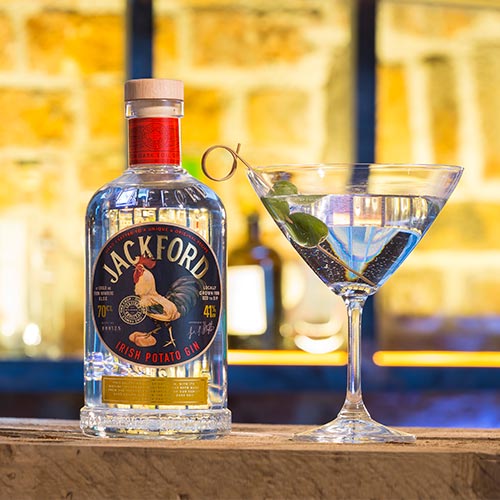 Jackford Irish Potato Gin Martini Cocktail